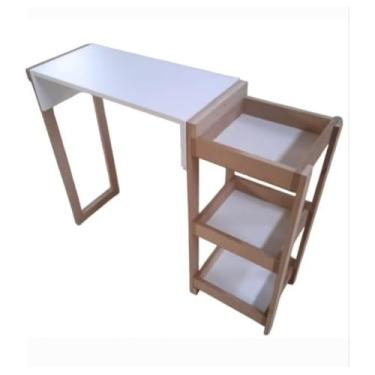 Imagem de Mesinha Manicure Multiuso sala Quarto Simples Moderno