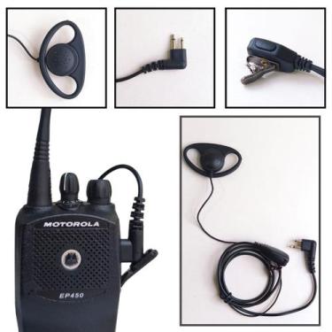 Imagem de Fone Lapela Concha Para Rádio Motorola EP 450 DEP 450 PRO5150 Alta Qua