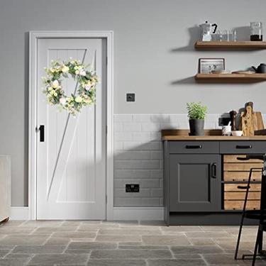 Imagem de GLOGLOW Coroa de Grinaldas da Grinalda de Páscoa Com Plantas de Simulação, Ovos de Páscoa e Guirlanda de Margarida, Decoração Multifuncional para a Parede de Porta NAN Externa Interna