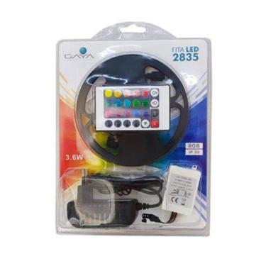 Imagem de Fita Led Rgb 2835 3.6W 12V Ip20 Completa Com 5 Metros Gaya