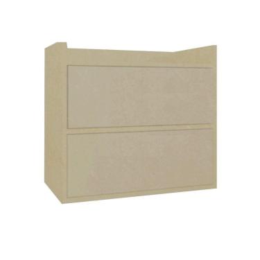 Imagem de Gabinete Banheiro Suspenso 2 Portas Natural Em Mdf