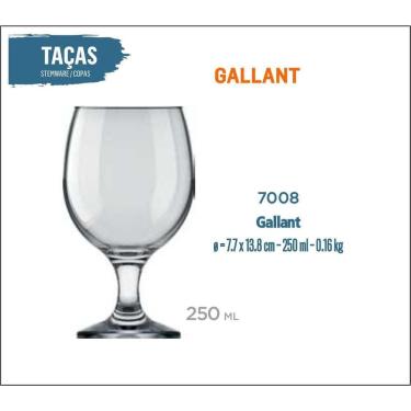 Imagem de 12 Taça Gallant 250Ml - Vinho