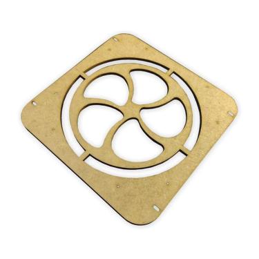 Imagem de Molde Guia Fabricação Petisqueira Hélice Redonda 30Cm Tupia