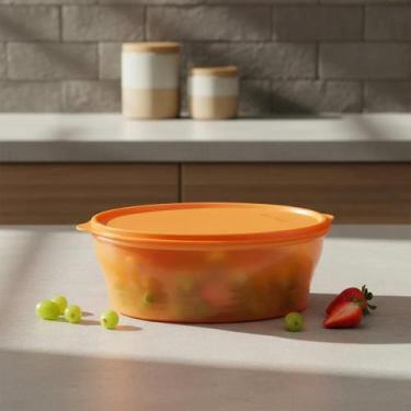 Imagem de Tupperware Tigela Classic 1,4L Bala de Laranja - Ideal para Armazename