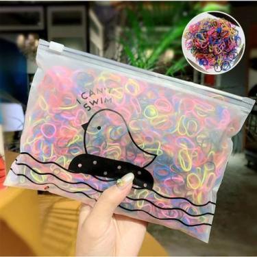 Imagem de 500/1000/3000 Peças Bolsa Elástico De Cabelo Feminino Descartável Mult