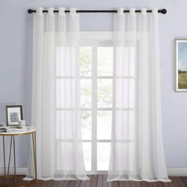 Imagem de Cortinas transparentes, porta de pátio NICETOWN, 244 cm de comprimento