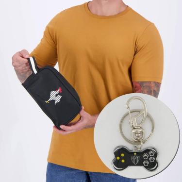 Imagem de Kit Atlético Mineiro Necessaire GaloChaveiro Os-Unissex