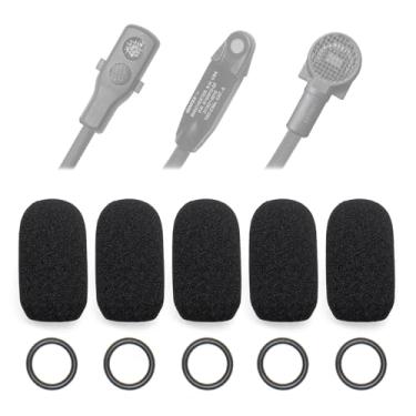 Imagem de Voarmaks Pacote com 5 capas de microfone A30 compatível com Bose A30 A20 A10, ProFlight Series 2, fones de ouvido de aviação, microfone, espuma, abafador, filtro de para-brisas