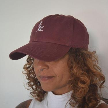 Imagem de Boné Dad Hat Seis Gomos Bordado - Bordô-Unissex