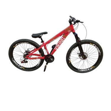 Imagem de Bicicleta 26 VikingX T25 24v Freeride Indexado Alum Freio Disco Hidraulico Pneu Balão Flame-Unissex