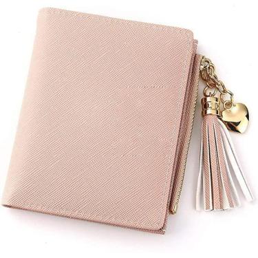 Imagem de Carteira Feminina Pequena Cartão Couro Barata Pequena Luxo-Feminino