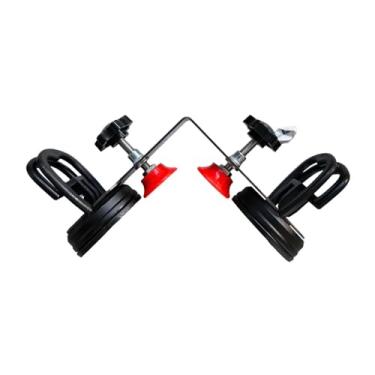 Imagem de Gralara Ferramenta de Instalação de Ajuste de Costura de Pedra de 90 Graus, Grampos de Canto, União de Costura Resistente E Nivelamento para Laje de Pedra E M, Preto 2 Ventosas, Tamanho real