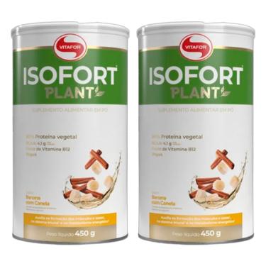 Imagem de Kit 2X: Isofort Plant Proteína Vegana Banana/Canela Vitafor 450g