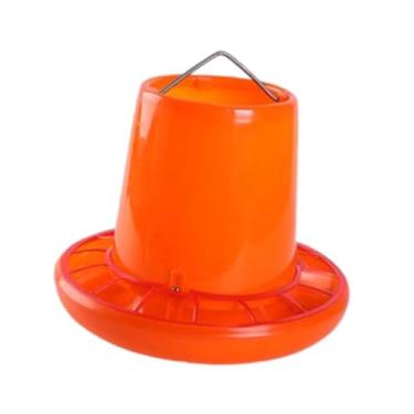 Imagem de Baoblaze Alimentador automático para frangos com alça de transporte, com recipiente de alimentação com múltiplas portas, balde de alimentação para aves e perus, Style a