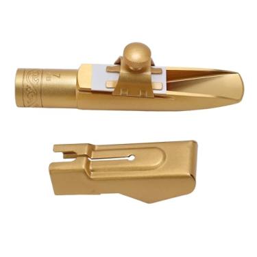 Imagem de RiToEasysports Bocal de Saxofone Com Som Brilhante, Substituição de Bocal de Saxofone Tenor Bb de Reprodução Rápida, Tom Claro, para Iniciantes, Material de Latão