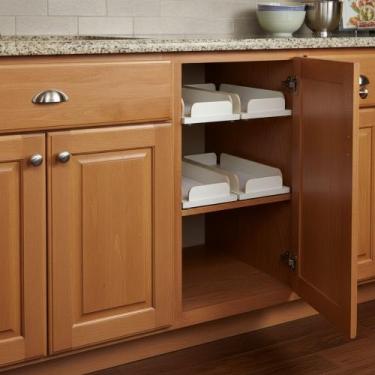 Imagem de Prateleira com Borda Telescópica  Organizador Deslizante para Armário 