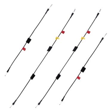 Imagem de Cabos de trava, porta traseira superior e inferior compatível com F-250 F-150 Ford Left Right Back Door Upper Latc Cables Kit de reparo / 82,2 polegadas 69,5 cm