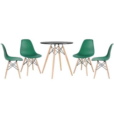 Imagem de Loft7, Mesa redonda Eames 70 cm + 4 cadeiras Eiffel DSW