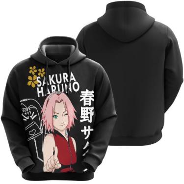 Imagem de Blusa De Moletom Sakura Haruno Naruto Shippuden Anime Desenho - Exo, 1