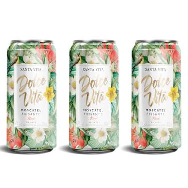 Imagem de Vinho Rose Frisante Santa Vita Moscatel Lata 269ml (3 Unidades)