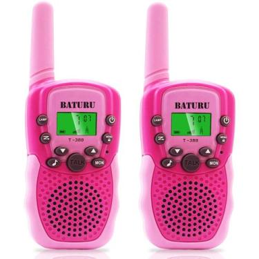 Imagem de Walkie Talkies BATURU para crianças, pacote com 2, longo alcance, 3 km