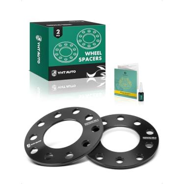 Imagem de YHTAUTO Espaçadores de roda de 5 x 120 mm/5 x 127 mm compatíveis com Chevrolet Honda GMC Jeep BMW Buick e mais, furo central de 78,1 mm, 5 terminais, 2 peças, espaçadores de pneu pretos