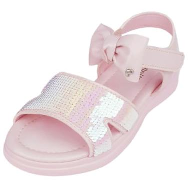 Imagem de Sandalia Infantil Menina Brilho Laço Delicado Pampili Lili