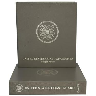 Imagem de Conjunto de fichário e caixa militar dos EUA - Série de livros I Love Me (guarda costeira dos EUA) - Divisórias personalizadas e protetores de documentos incluídos