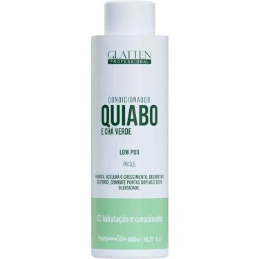 Imagem de Glatten Quiabo e Chá Verde - Condicionador Hidratação e Crescimento 450ml-Unissex