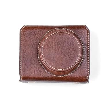 Imagem de Acouto Alça para Câmera ZV1 + Capa Protetora para Câmera Digital Bolsa de Armazenamento para Em Couro PU Com Alça de Ombro Removível Compatível Com ZV1 + Protetor para Digital Premium (Marrom)