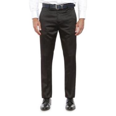 Imagem de Calça Social Hugo Deleon Casimira Elastano Acetinada Preta-Masculino