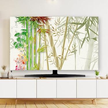 Imagem de Capa de TV Capa contra poeira interna 32-80 polegadas Protetores de tela de televisão/computador Protetores de tela à prova de poeira Capas para pendurar em casa monitor curvo de mesa