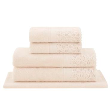 Imagem de Buddemeyer Jogo de Toalhas Lovely Banho Bege 5 peças