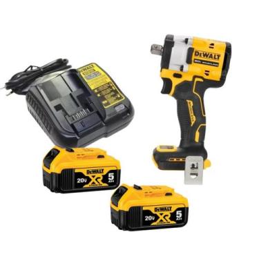 Imagem de Chave De Impacto Dewalt 1/2 20v 2 Baterias 5ah Dcf922 Brushless
