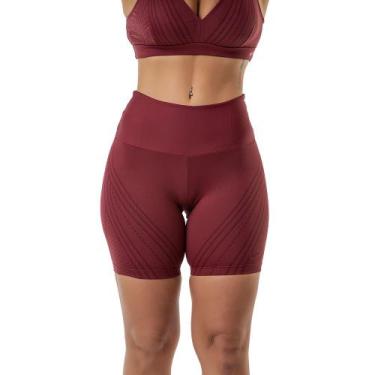 Imagem de Bermuda Esportiva Levanta Bumbum Fitness Fit Feminina Estampada Plus S