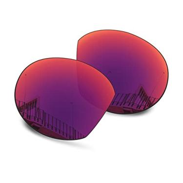 Imagem de Well-aimed Lentes de reposição compatíveis com óculos de sol inteligentes Oakley Meta HSTN OW8002 51 mm - Mais opções, Irídio meia-noite polarizado, One Size