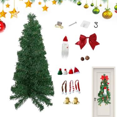 Imagem de Coroa De Natal Grande | Decorações Para Festas De Férias,Decorações de Natal de Árvore Invertida,Para Interior, Exterior, Sala, Quarto, Casa de Campo, Lareira, Escritório,