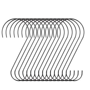 Imagem de Oungy Pacote com 15 ganchos P grandes de 30,5 cm, gancho de planta grande, resistente, gancho longo para pendurar cestos de plantas ao ar livre, ganchos de extensão para cozinha, banheiro, jardim