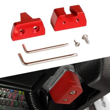 Imagem de Lesiyou Bloqueio OBD2 antifurto, trava de alumínio OBD com 2 portas, protetor de porta de diagnóstico de carro, OBD Guard compatível com veículos fabricados em 1996 e posteriores (vermelho)