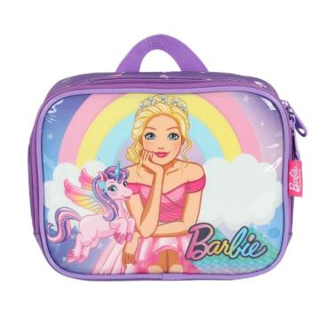 Imagem de Lancheira Térmica Infantil - Barbie Unicórnio - Violeta - Luxcel