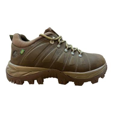 Imagem de Tenis Masculino Adventure Mac Boot Harpia 01 Esporte Trilha Conforto Couro Emborrachado Marrom-Masculino