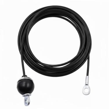 Imagem de J Bryant Cabo de substituição para academia fitness polia cabo grosso 0,2 polegadas/5 mm corda de fio de aço resistente para academia em casa, acessórios de polia, acessórios de máquina (Tipo-B, 335.3