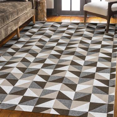 Imagem de Tapete em Tecido Jacquard com Látex 2,00 m x 2,50 m 75% Algodão, 25% Poliéster - Dallas Caramelo