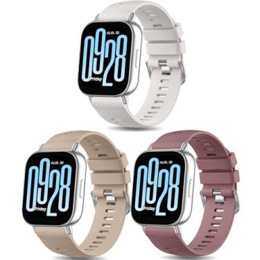 Imagem de Oumida Pulseira de silicone para Xiaomi Redmi Watch 5 Active Watch para homens e mulheres (pacote com 3)