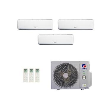 Imagem de Ar-Condicionado Multi Split Inverter Gree 36.000 (2x Evap HW 12.000 + 1x Evap HW 24.000) Quente/Frio 220V