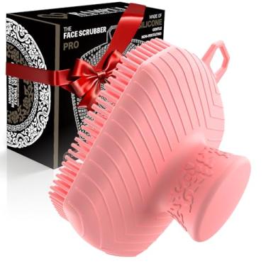Imagem de RamPula Esfregador facial, escova esfoliante de silicone para homens e mulheres, escova de limpeza facial, cuidados manuais à prova d'água para limpeza da pele, escovas faciais massageadoras para