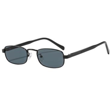 Imagem de Óculos de Sol UV400 - Metal Gradiente Preto Chá Punk Para Homens e Mulheres Esportes ao Ar Livre Corrida Ciclismo, C6 Preto