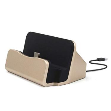 Imagem de Base de Carregamento Telefone com Portas Android Type-C Rápido Mesa Cabo Núcleo Superior Curto Economia Energia Transmissão Estável Dados Multifuncional Corpo PC Resistente a Arranhões Dissipação Calo