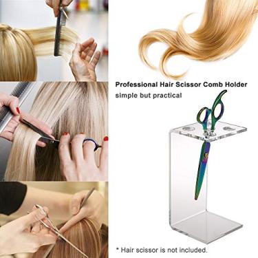 Imagem de Semme Suporte de Pente de Tesoura de Cabelo Profissional para Salão de Beleza Rack de Tesoura de Cabeleireiro Organizador de Pentes Acrílico Transparente para Cabeleireiro Barbeiro