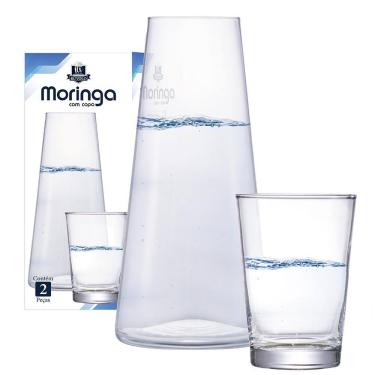 Imagem de Conjunto de Moringa e Copo Ruvolo em Vidro - 2 Peças 